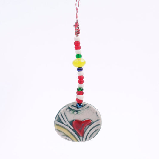 Multi-color Porcelain Goddess Bauble Hanging