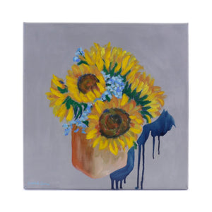 Sunflowers Rising - Oil & Acrylic on Canvas