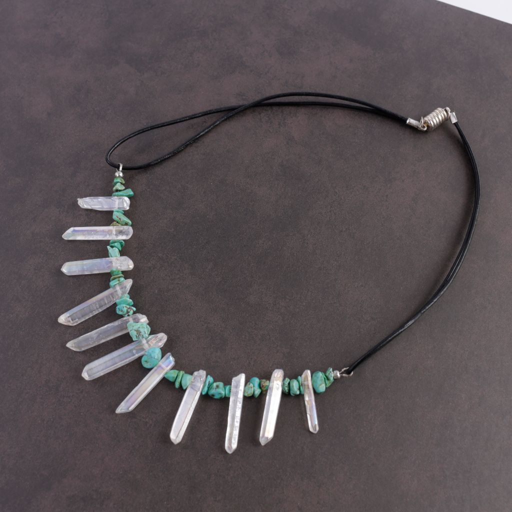 Turquoise and Quartz Necklace