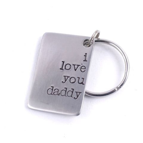i love you daddy Stainless Steel Key Fob