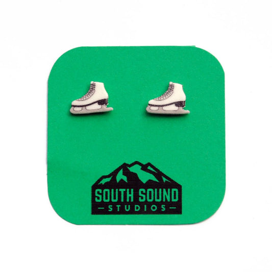 Ice Skate Stud Earrings