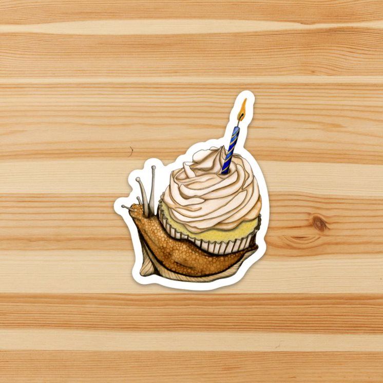 Snail Celebration Sticker