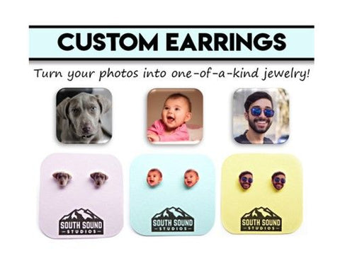 Custom OOAK Photo Earrings