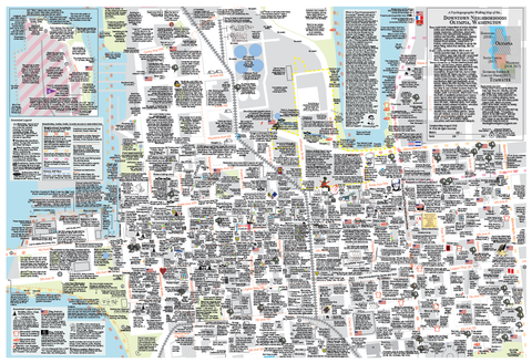 Psychogeographic Walking Map (Downtown)