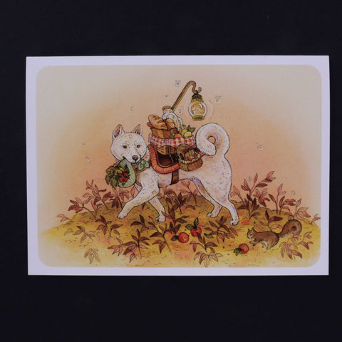 Shiba (Cream) Greeting Card