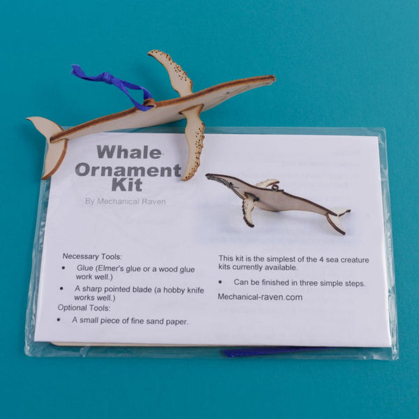 Wooden DIY Whale Ornament Kit