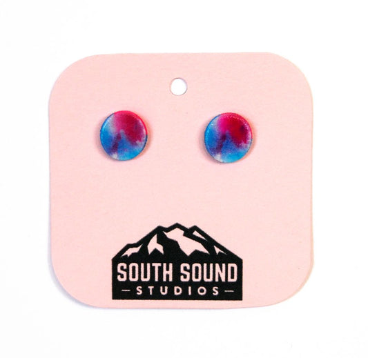 Watercolor Stud Earrings