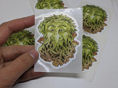 Green Man Sticker