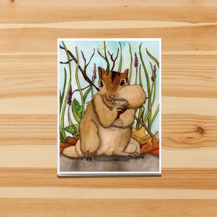 Going Nuts - Greeting Card with Squirrel