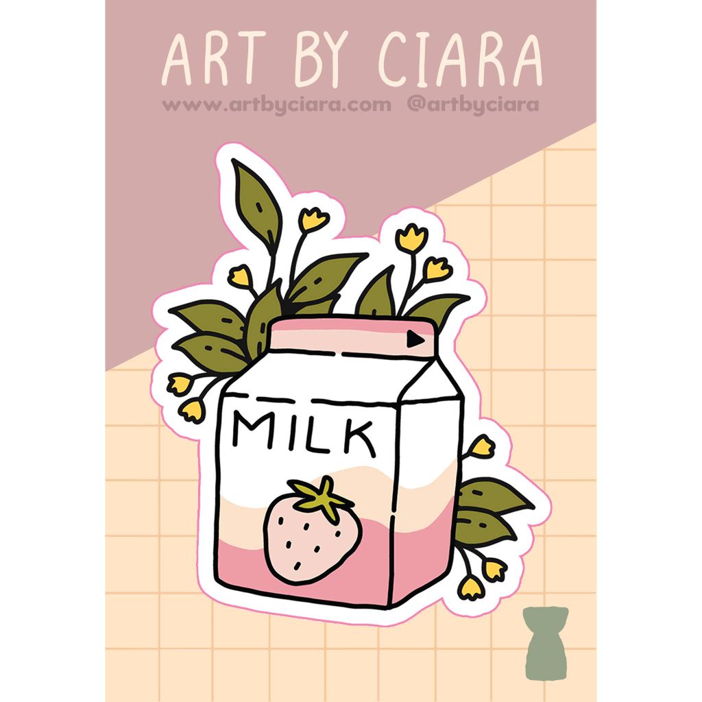 Strawberry Milk Sticker