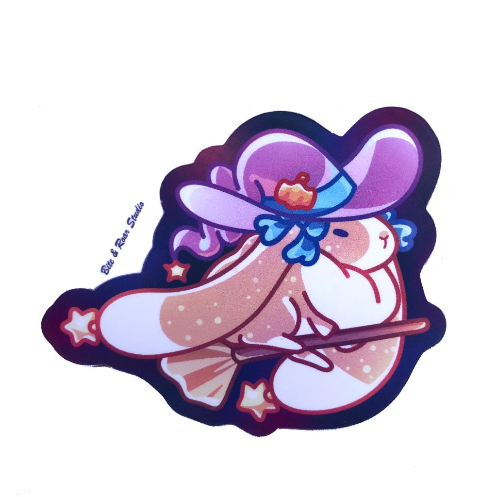 Bunny Witch Sticker