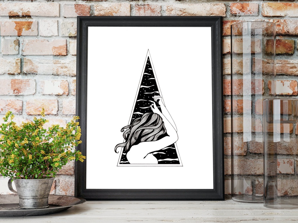 Hiding Art Print