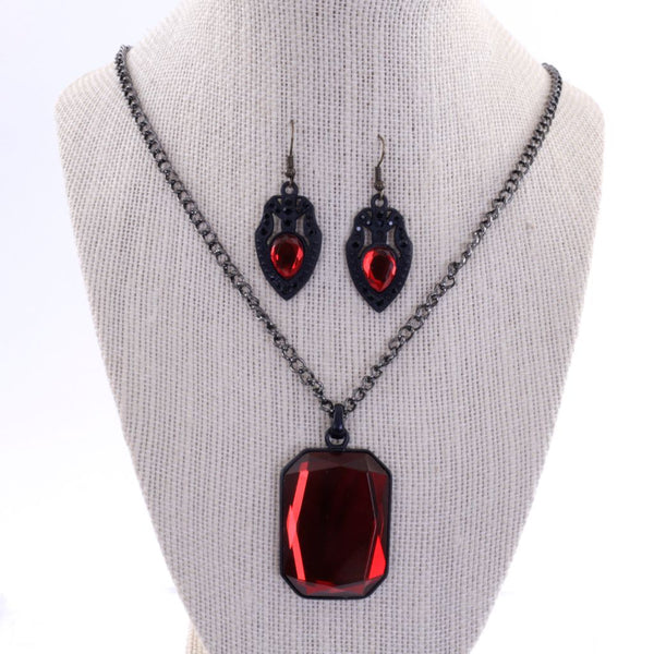 Victorian Style Necklace and Earrings Set
