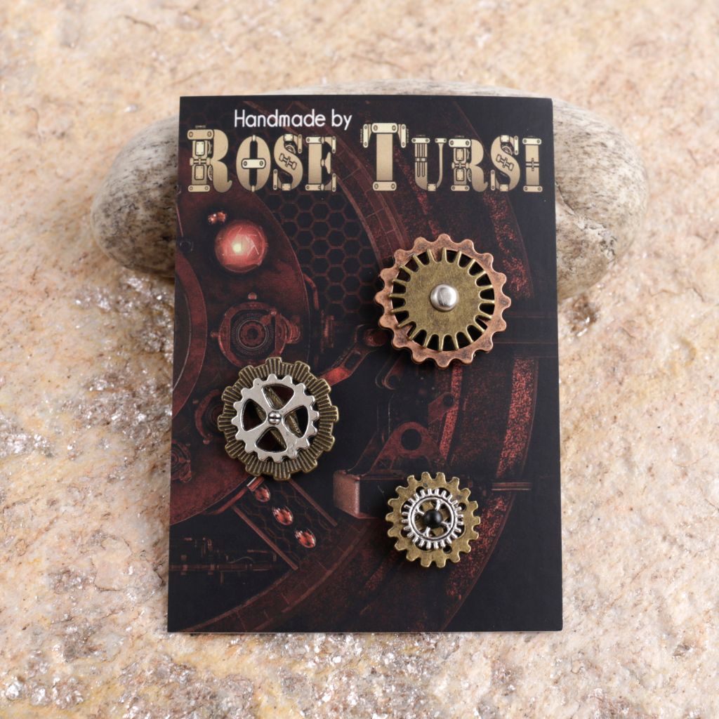 Steampunk Clockwork Scatter Pins