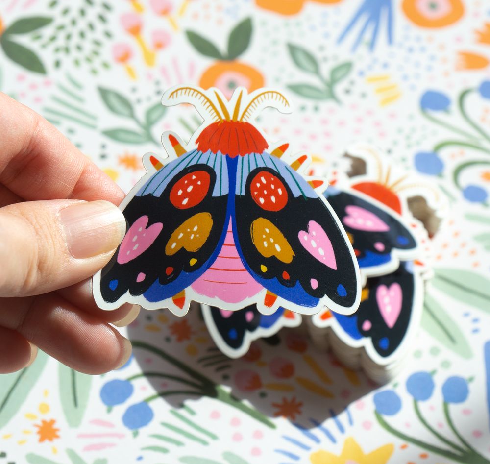 Angelope Designs Moth Matte Vinyl Sticker