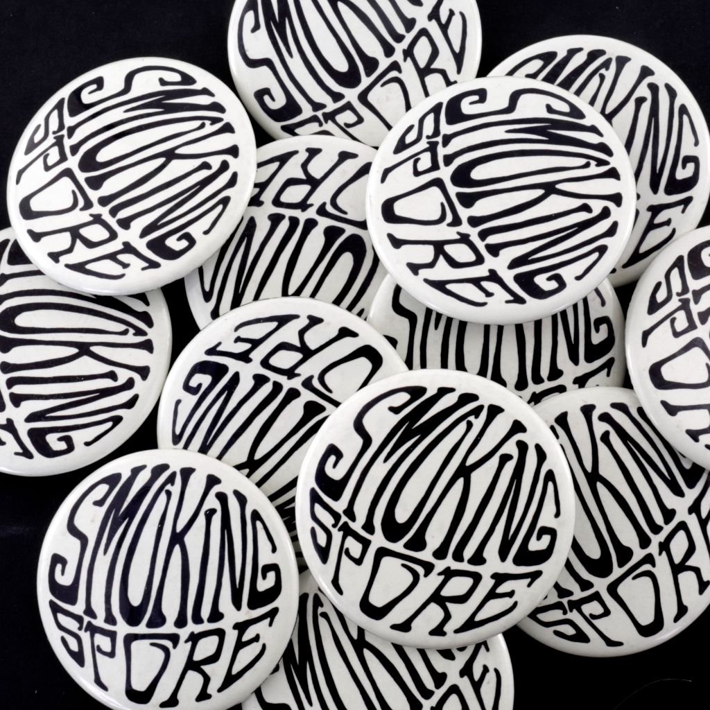 Smoking Spore - Glow in the Dark Pinback Button