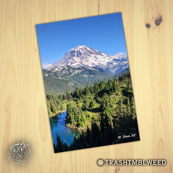 Mt. Tahoma Washington Postcard