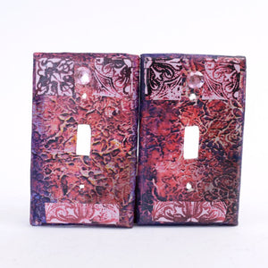 Victorian Pink Light Switch Plate Covers