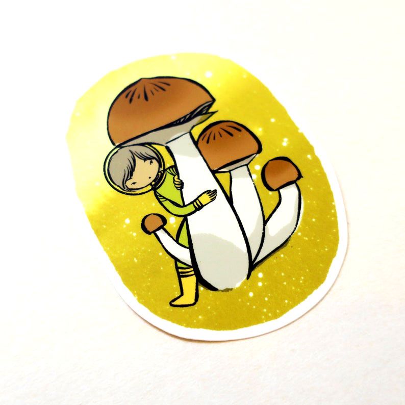 Little Mushroom Explorer Sticker