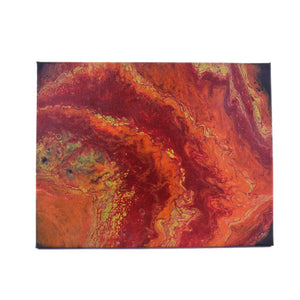 Burning Phoenix - Acrylic Pour on Canvas