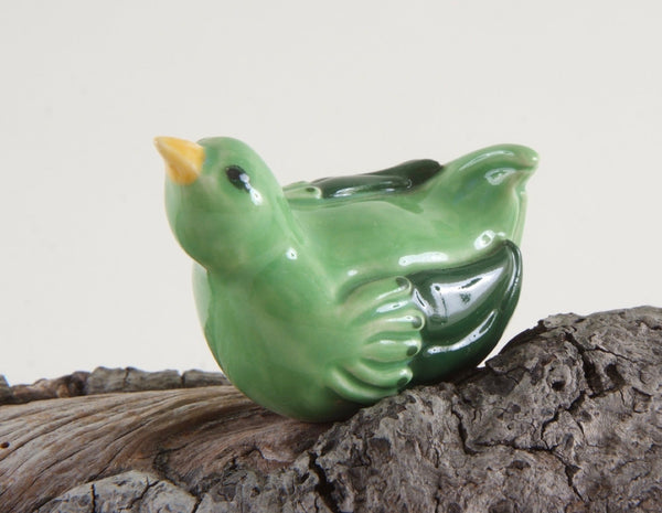 Green Porcelain Bird