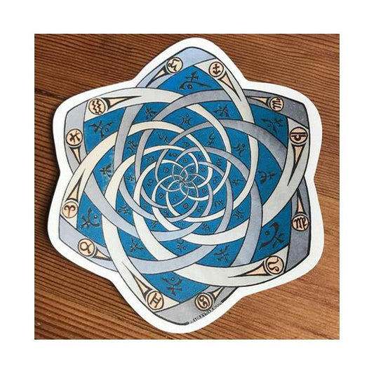 Planetary Spiral Sticker