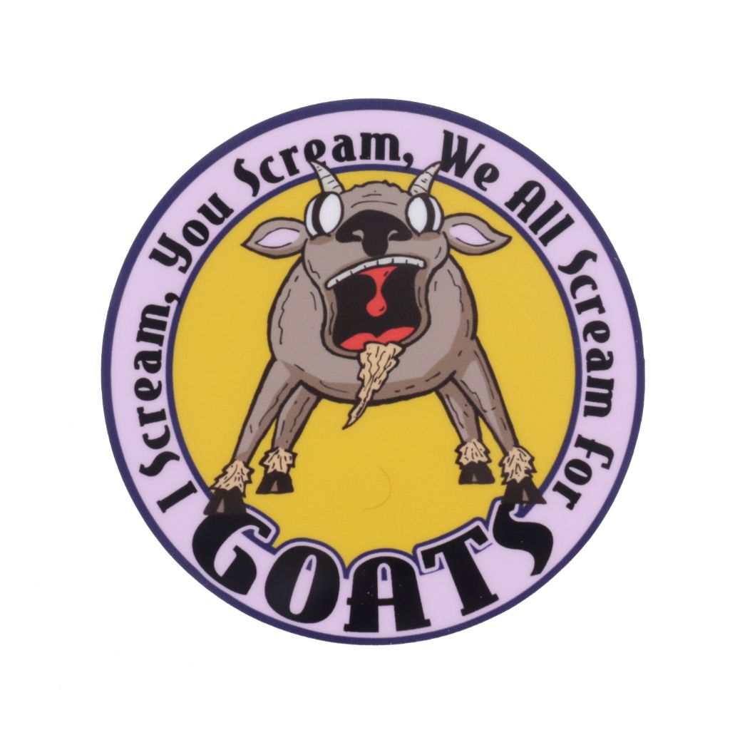 Scream For Goats Vinyl Sticker