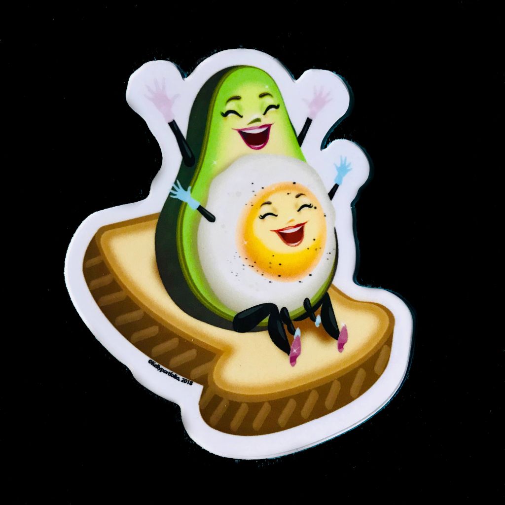 So Happy Together - Avocado Egg & Toast Sticker