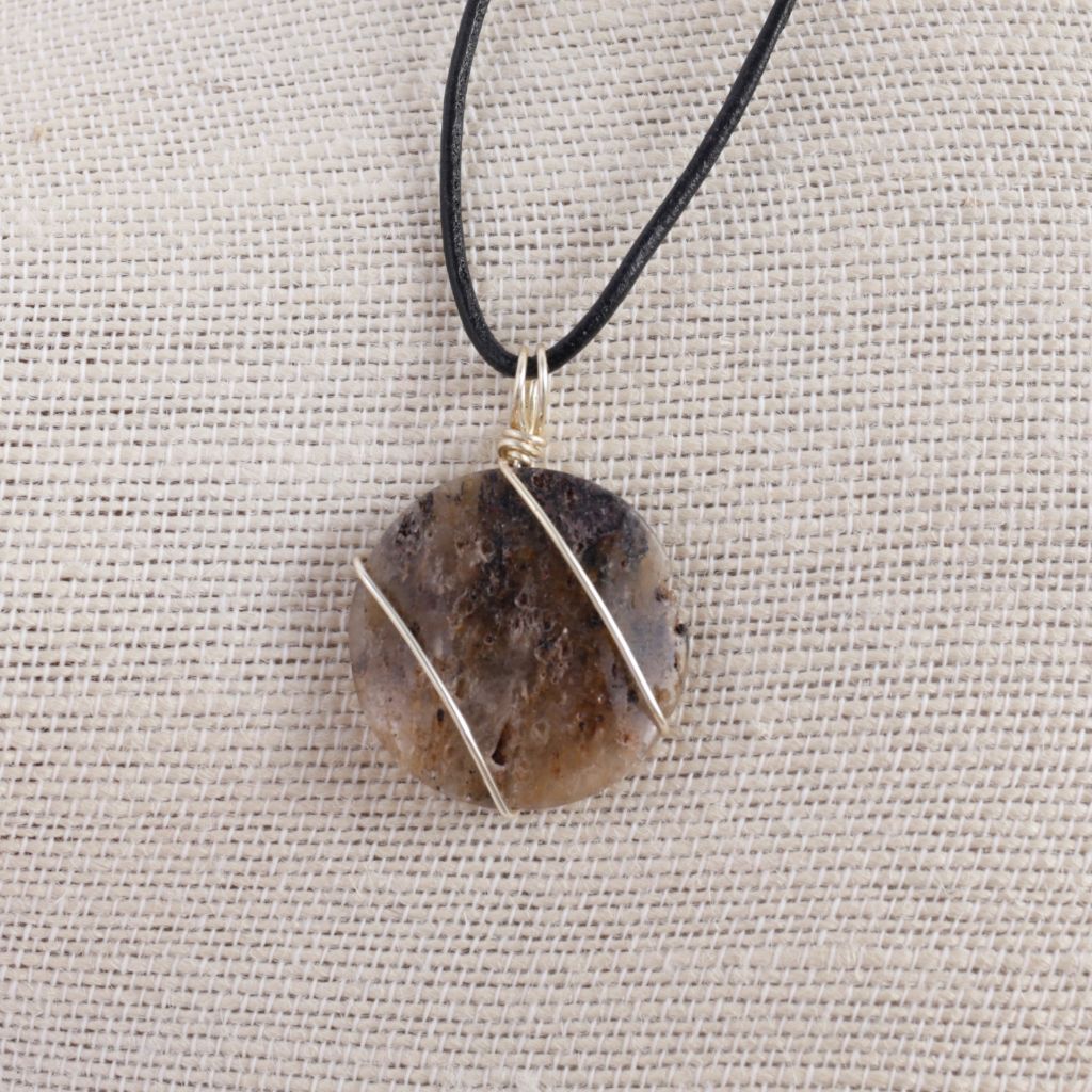 Natural Agate Stone Necklace