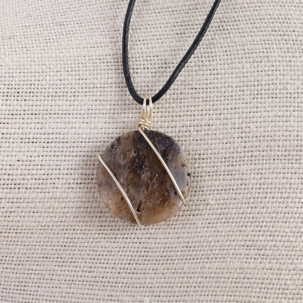 Natural Agate Stone Necklace