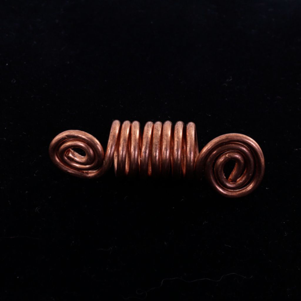 Spiral Copper Wire Hair Charm