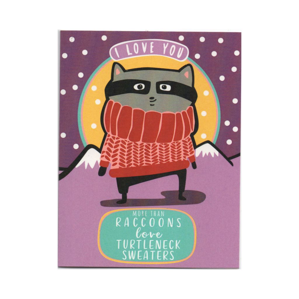 Raccoon Love Card