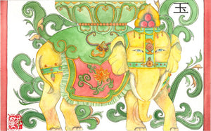 The Jade Elephant Framed Fine Art Print