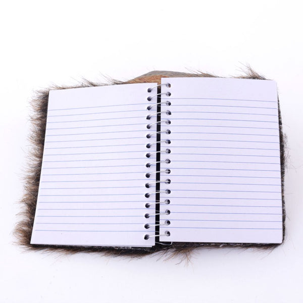 Brown Fuzzy Journal w Lined Pages