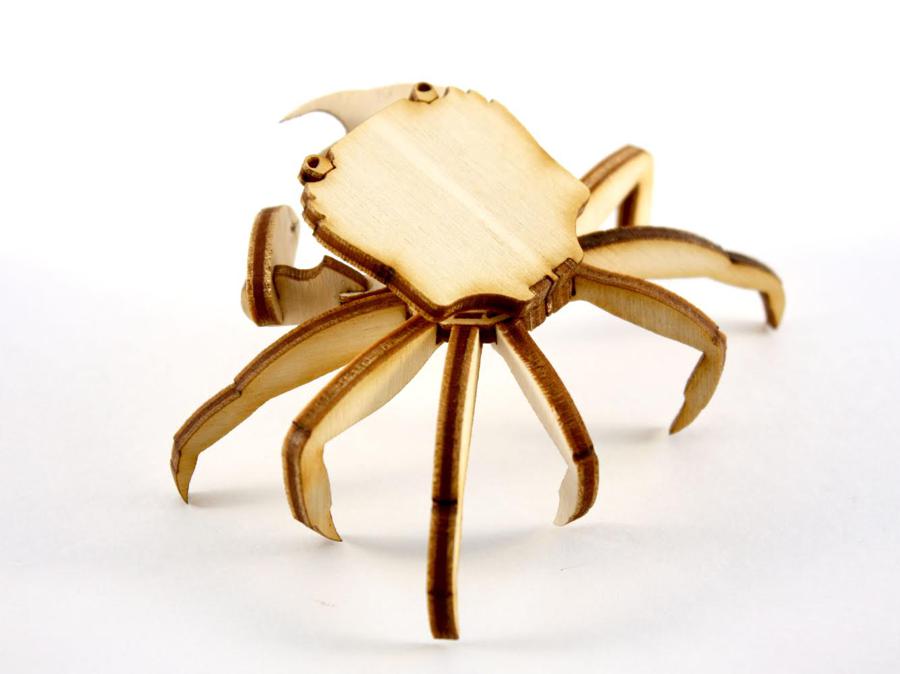 Wooden DIY Crab Ornament Kit