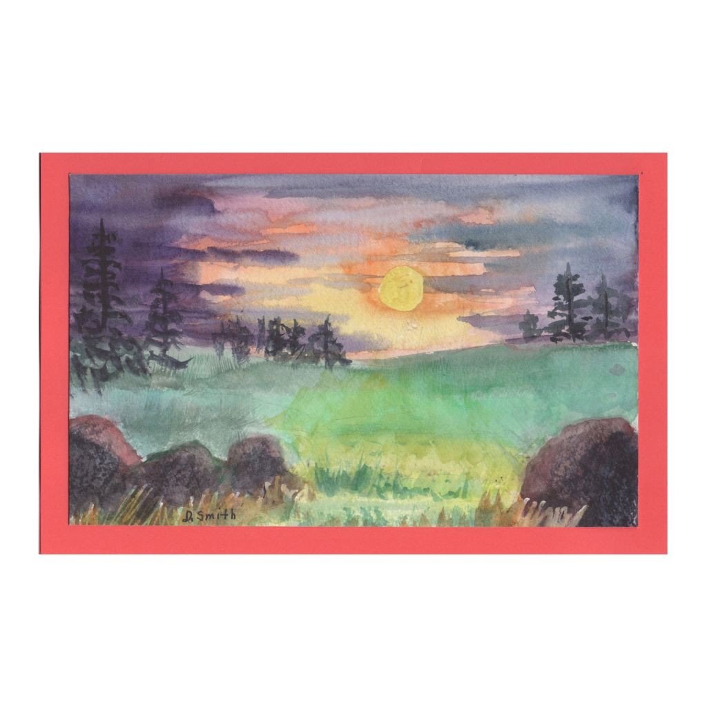 Forest Sunset Card