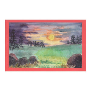 Forest Sunset Card