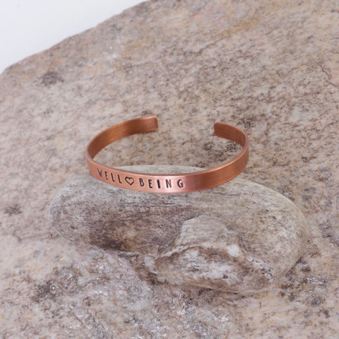 Positive Message Copper Bracelet- Multiple Choices