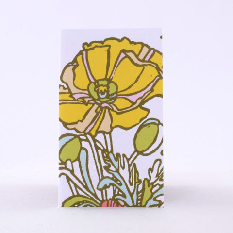Small Yellow Poppy Gift Enclosure Card