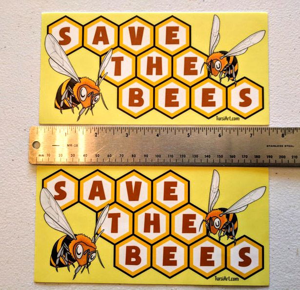 Large Save the Bees Sticker