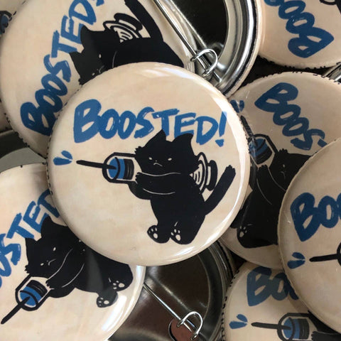 Boosted Cat Button