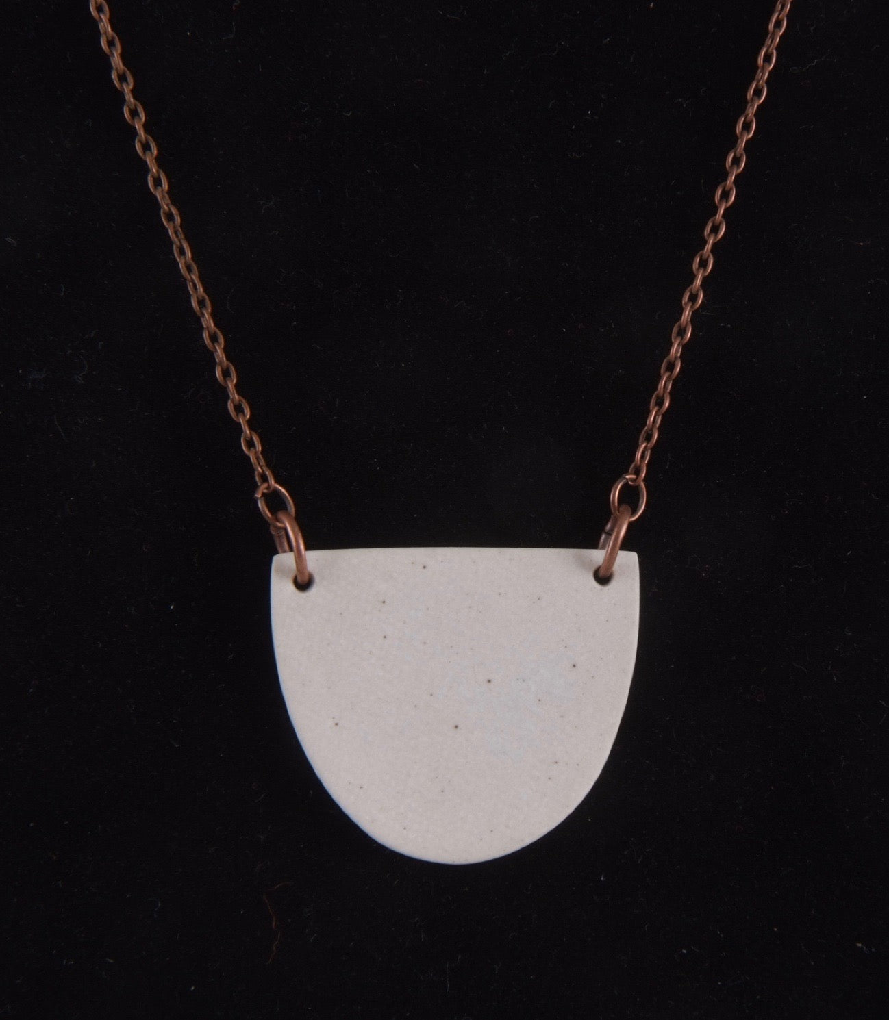 Semioval Porcelain Necklace