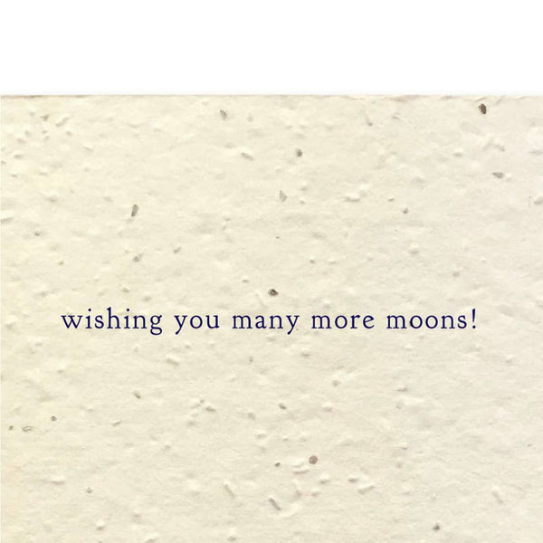 Phases of the Moon - Plantable Wildflower Birthday Card