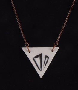 Triangles Porcelain Necklace