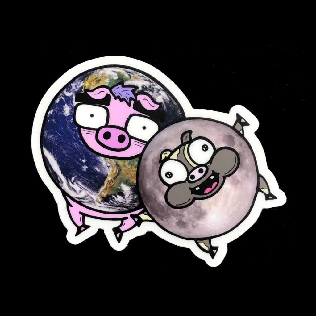 Planet Pigs Sticker