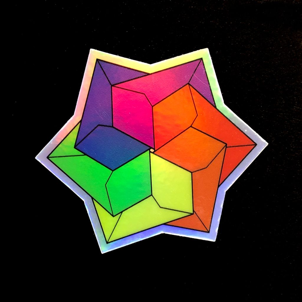 Holographic Rainbow Sticker