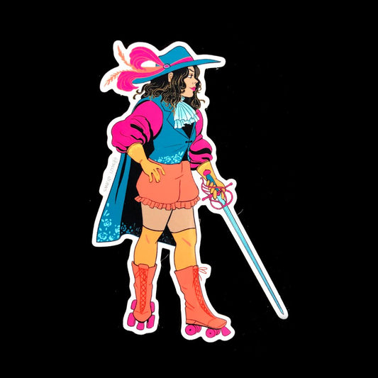 Roller Derby Pirate Sticker