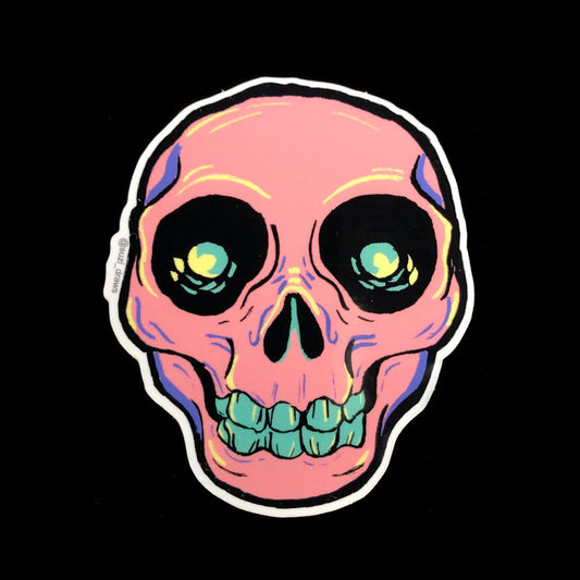 Smiling Skull Sticker